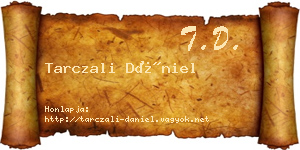 Tarczali Dániel névjegykártya