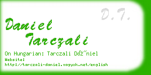 daniel tarczali business card